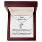 Engraved Baby Feet Necklace With Birthstones-Customizable for Mom