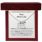 Engraved Baby Feet Necklace With Birthstones-Customizable for Mom