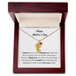 Engraved Baby Feet Necklace With Birthstones-Customizable for Mom