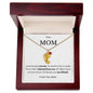 Mom Engraved Baby Feet Necklace With Birthstones-Customizable