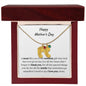 Engraved Baby Feet Necklace With Birthstones-Customizable for Mom