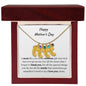 Engraved Baby Feet Necklace With Birthstones-Customizable for Mom