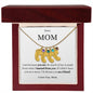 Mom Engraved Baby Feet Necklace With Birthstones-Customizable