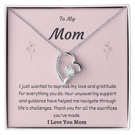Mom Forever Love Necklace Gift