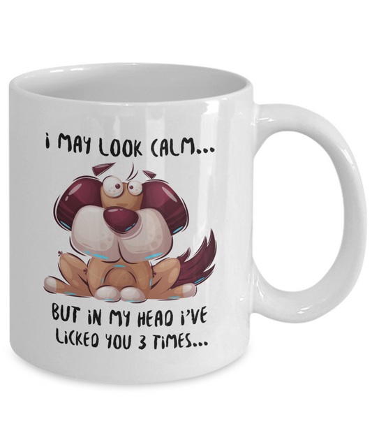I May Look Calm Coffee Mug, 11 or 15 oz Ceramic Fnny Mug Gift