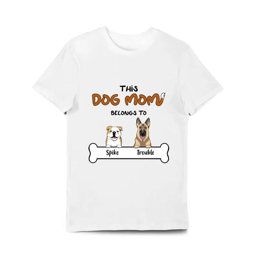 Dog Mom Customizable Unisex Short-Sleeve T-Shirt