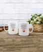 Coffee Mug Break Up Coffee Mug, Funny Joke 15oz and 11oz