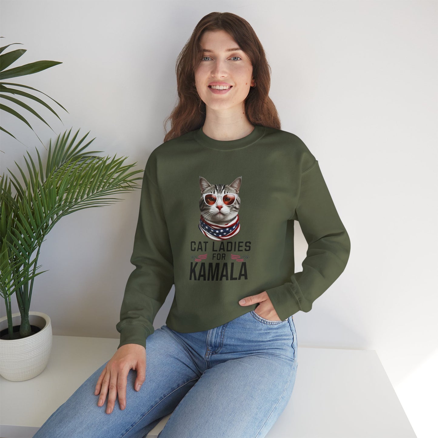 Cat Ladies For Kamala Sweatshirt | Kamala Rally T Shirt | Childless Cat Ladies | Kamala Harris 2024 President Shirt | Cat Mom Shirt