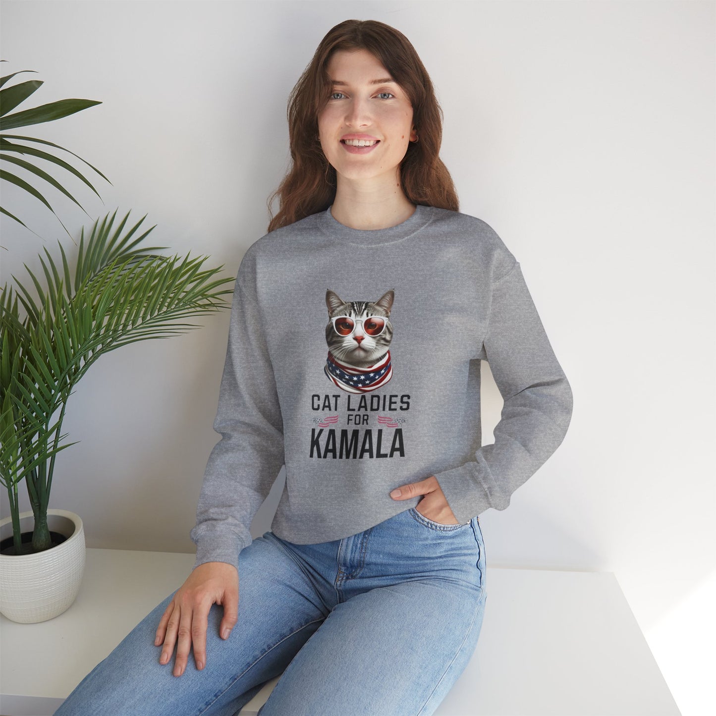 Cat Ladies For Kamala Sweatshirt | Kamala Rally T Shirt | Childless Cat Ladies | Kamala Harris 2024 President Shirt | Cat Mom Shirt