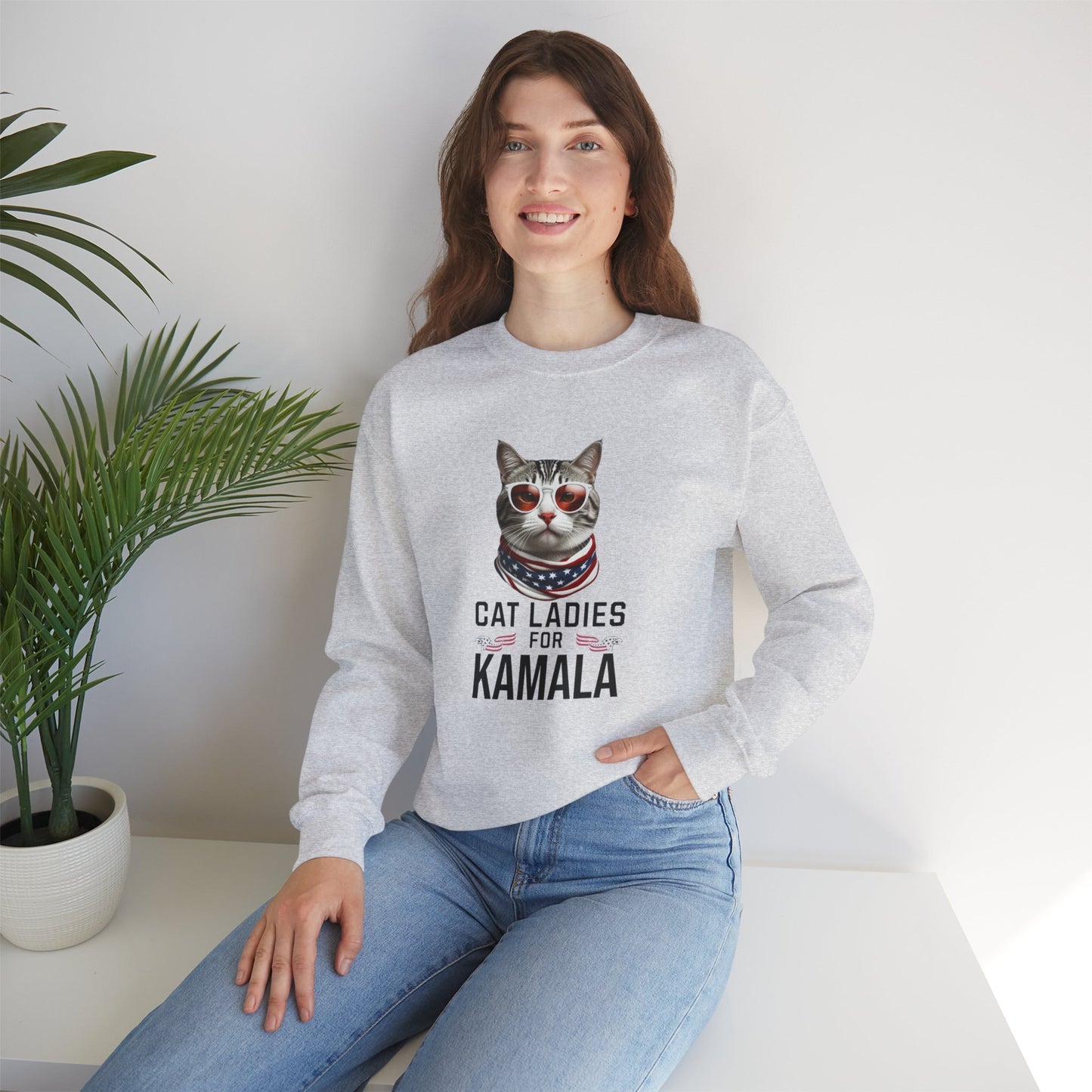 Cat Ladies For Kamala Sweatshirt | Kamala Rally T Shirt | Childless Cat Ladies | Kamala Harris 2024 President Shirt | Cat Mom Shirt