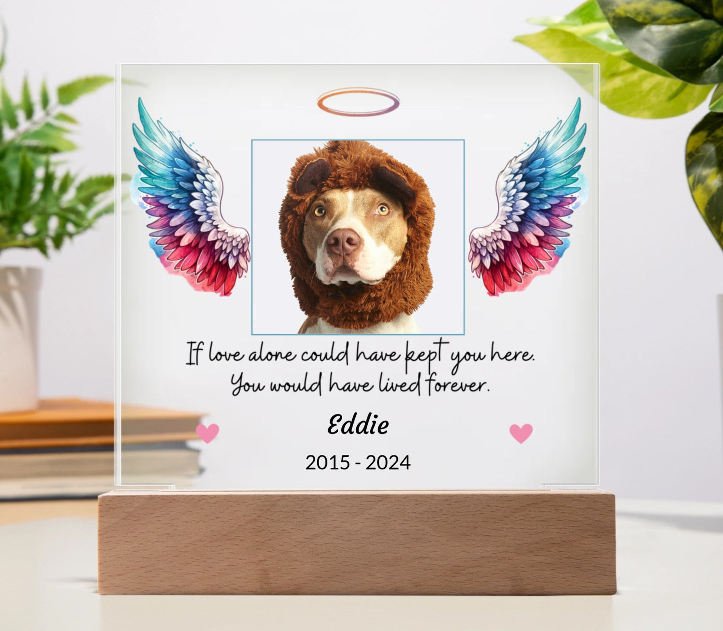 Personalized Pet Memorial Acrylic Square Plaque