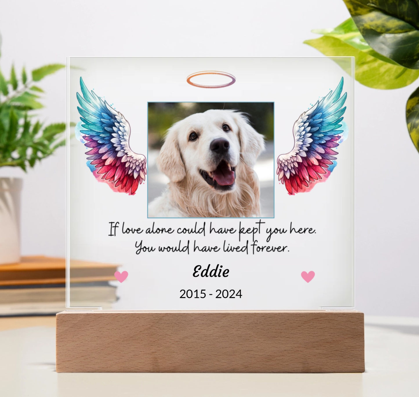 Personalized Pet Memorial Acrylic Square Plaque