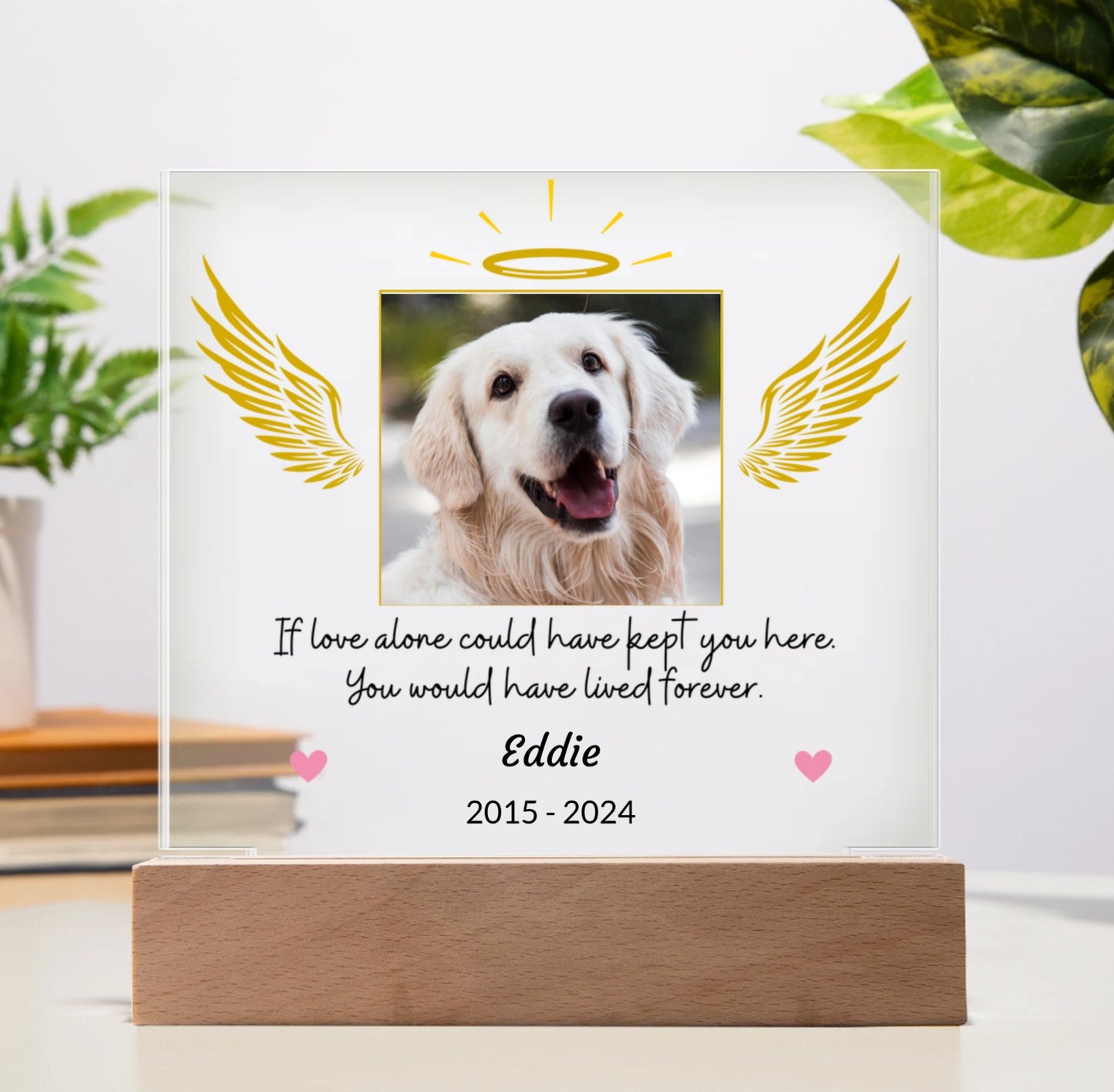 Personalized Pet Memorial Acrylic Square Plaque