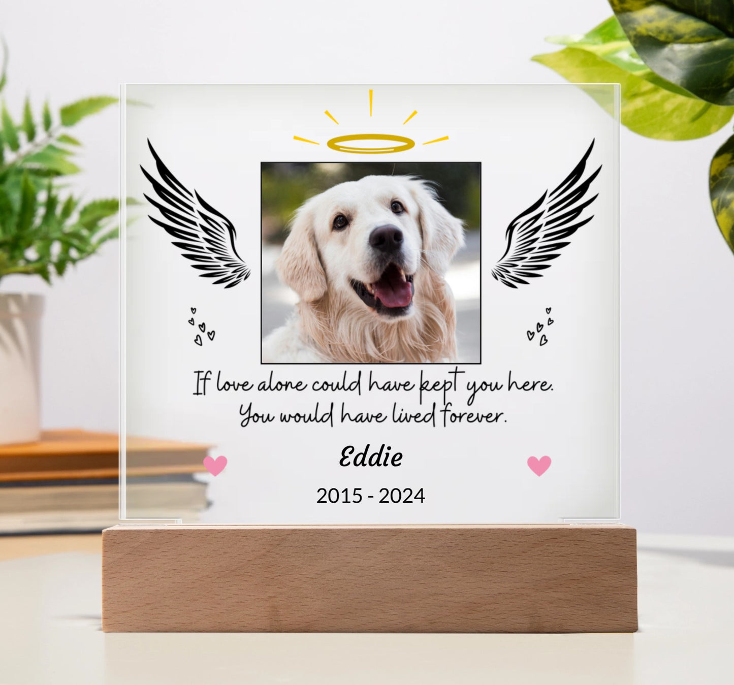 Personalized Pet Memorial Acrylic Square Plaque