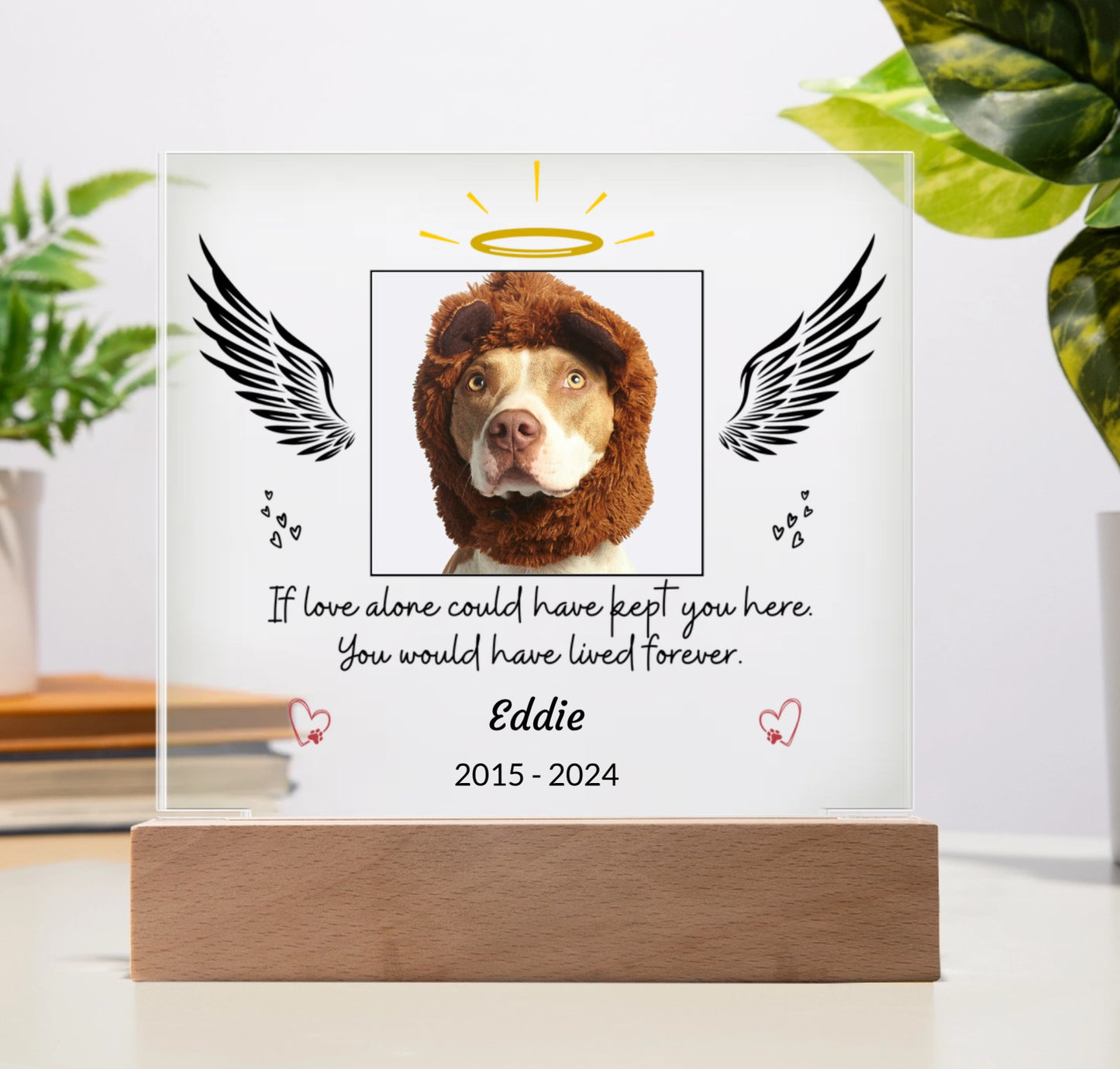 Personalized Pet Memorial Acrylic Square Plaque