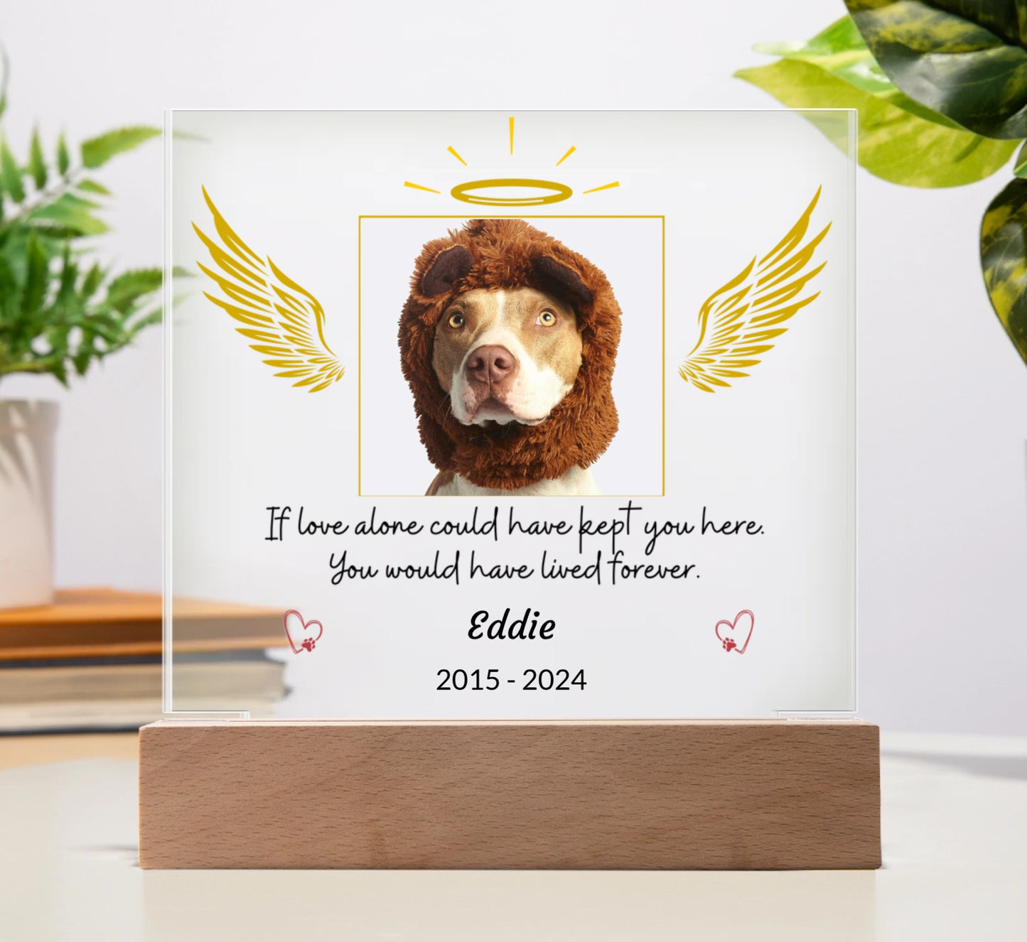 Personalized Pet Memorial Acrylic Square Plaque