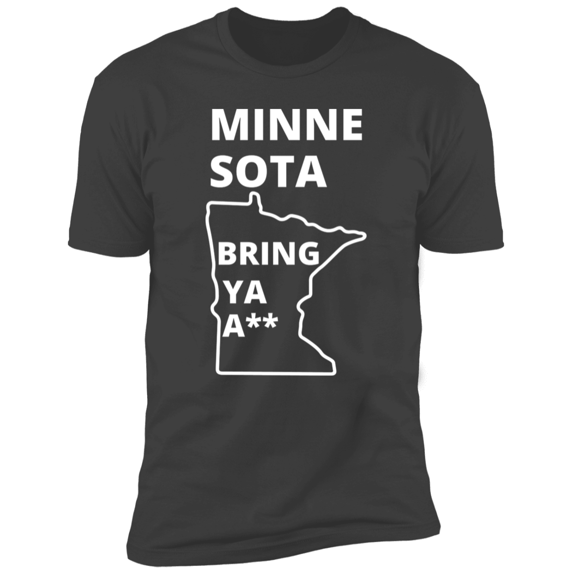 Minnesota Timberwolves Bring Ya Ass Tshirt MN Bottom Map PG