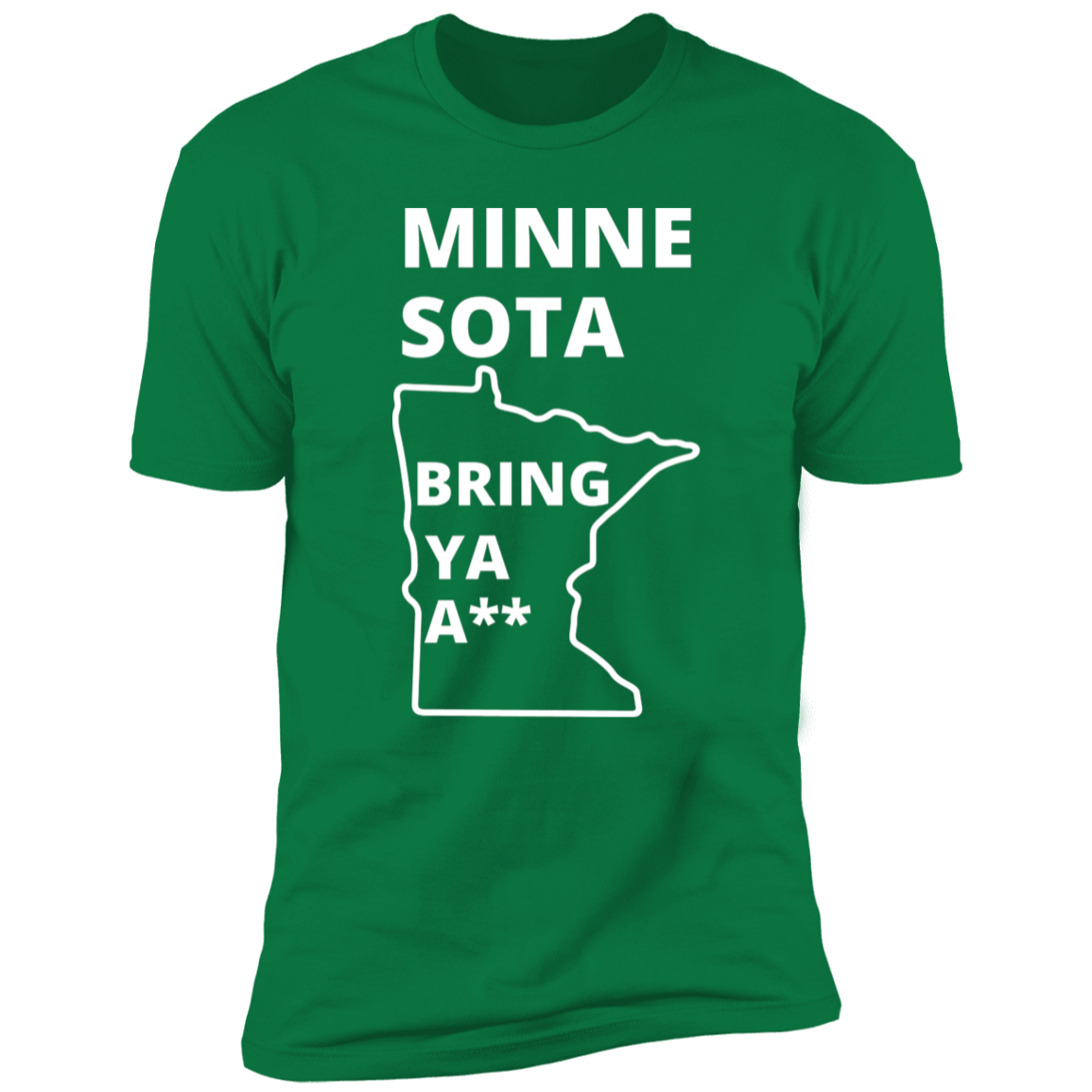 Minnesota Timberwolves Bring Ya Ass Tshirt MN Bottom Map PG