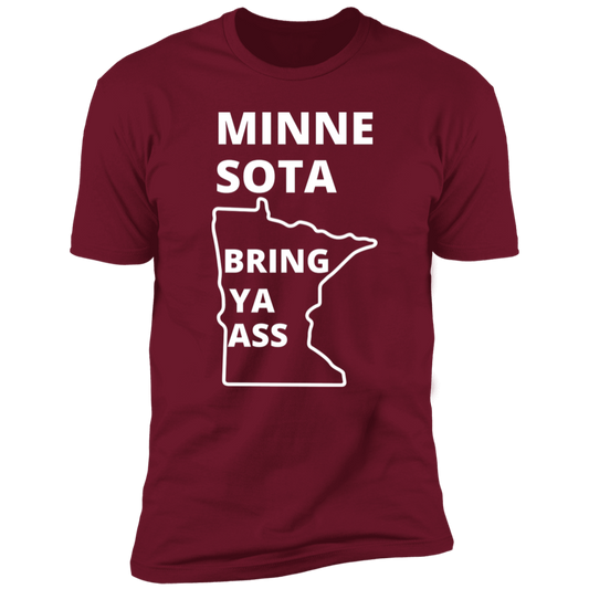 Minnesota Timberwolves Bring Ya Ass Tshirt MN Bottom Map