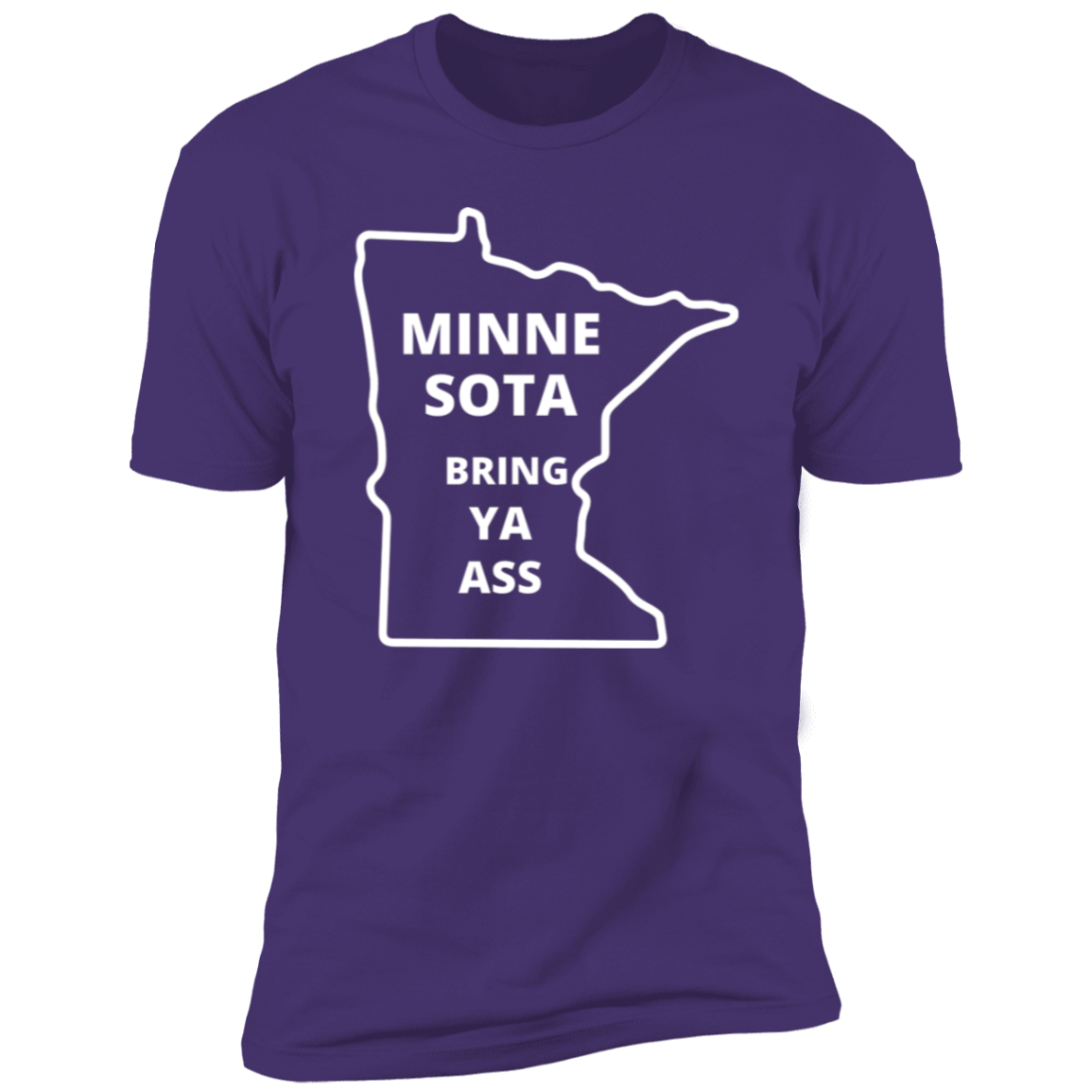 Minnesota Timberwolves Bring Ya Ass Tshirt with MN Map