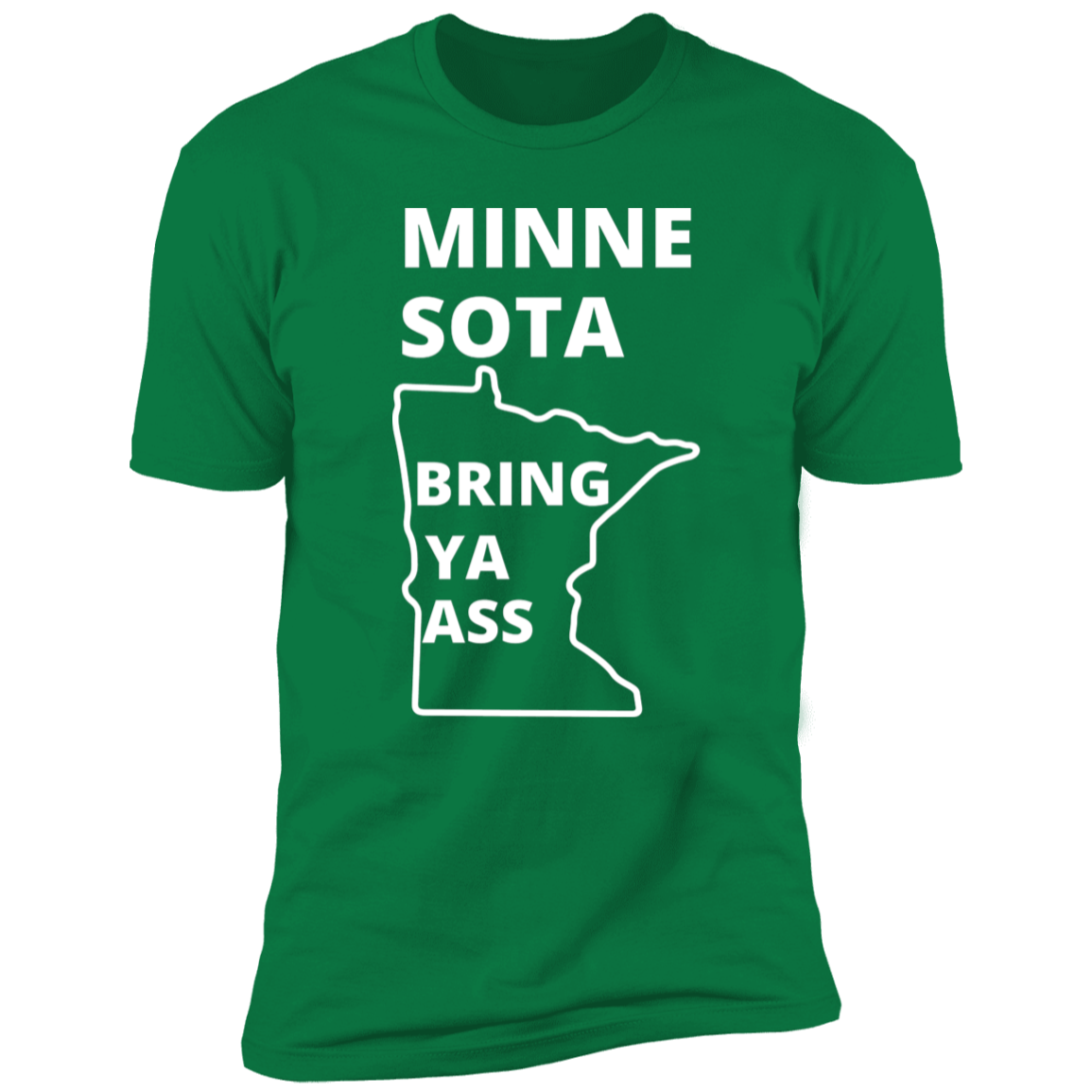 Minnesota Timberwolves Bring Ya Ass Tshirt MN Bottom Map