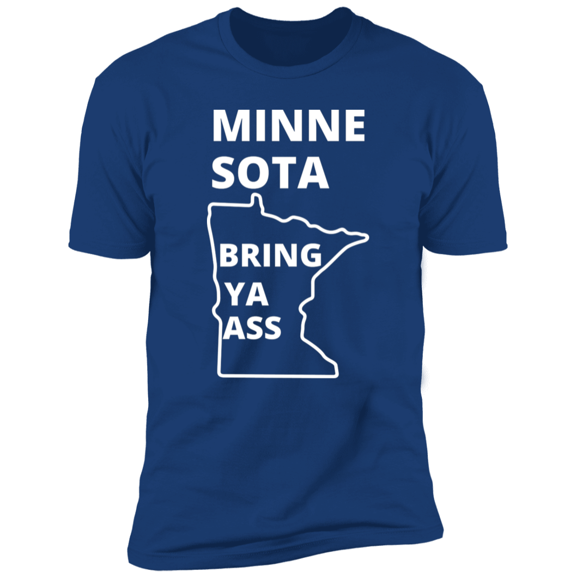 Minnesota Timberwolves Bring Ya Ass Tshirt MN Bottom Map