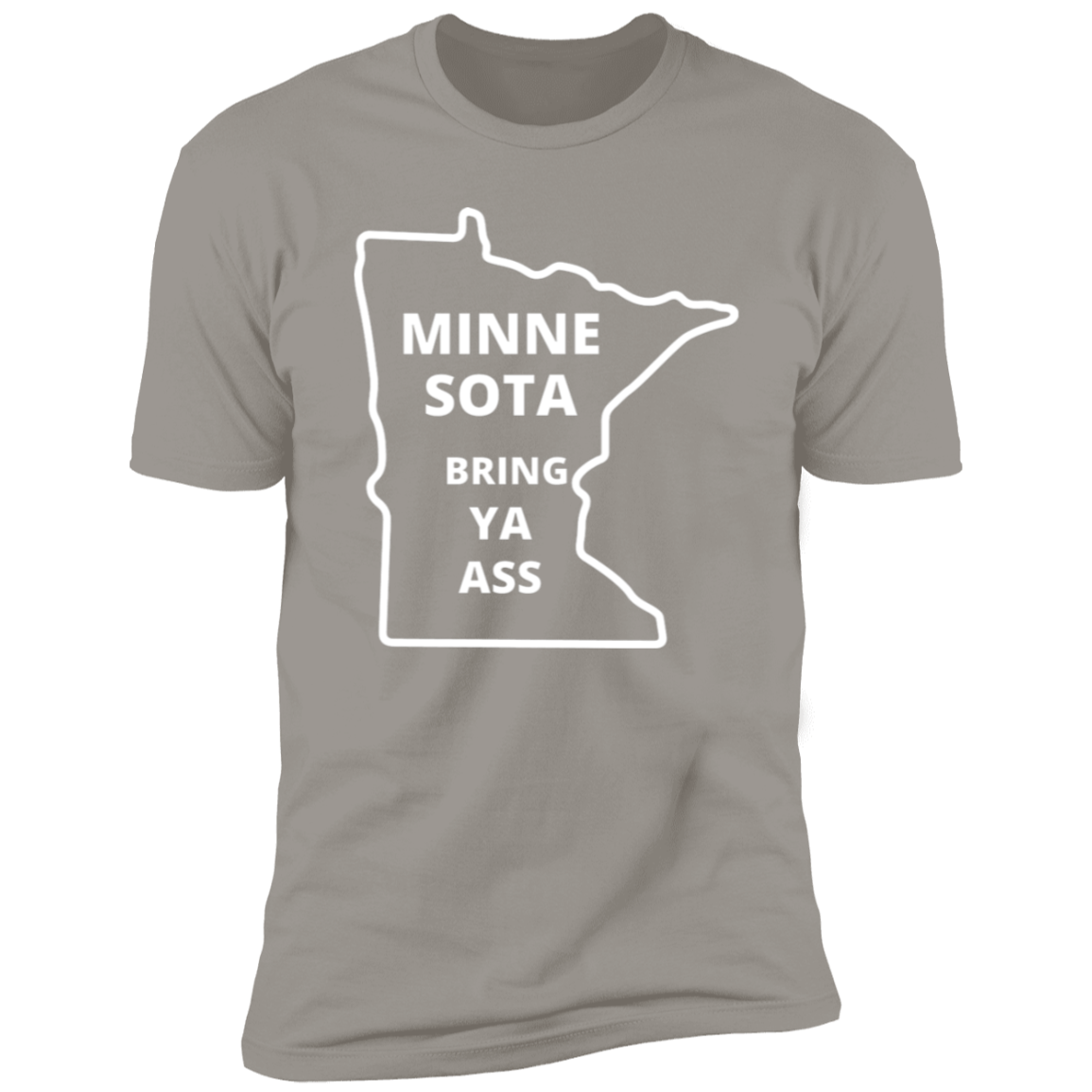 Minnesota Timberwolves Bring Ya Ass Tshirt with MN Map