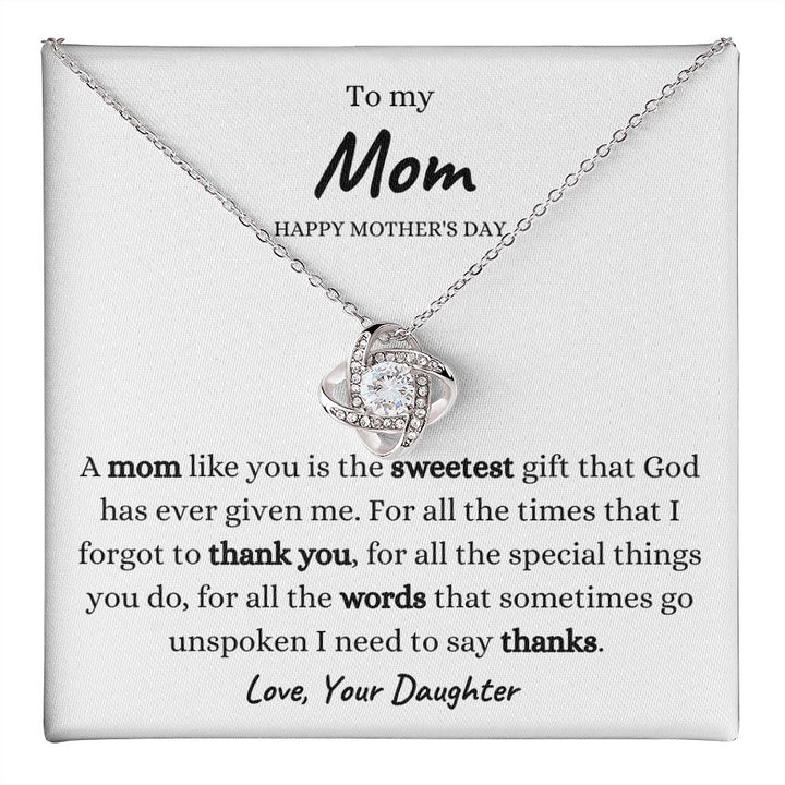 To My Mom - Happy Mother's Day Necklace — adoremejewelry
