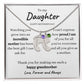 Engraved Baby Feet Gift with Birthstones and Custom Engraving for Daughter