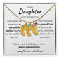 Engraved Baby Feet Gift with Birthstones and Custom Engraving for Daughter