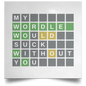 Wordle Satin Square Poster